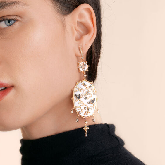 Dream Catcher 18ct Rose Gold 4.29 ct Diamond Earrings